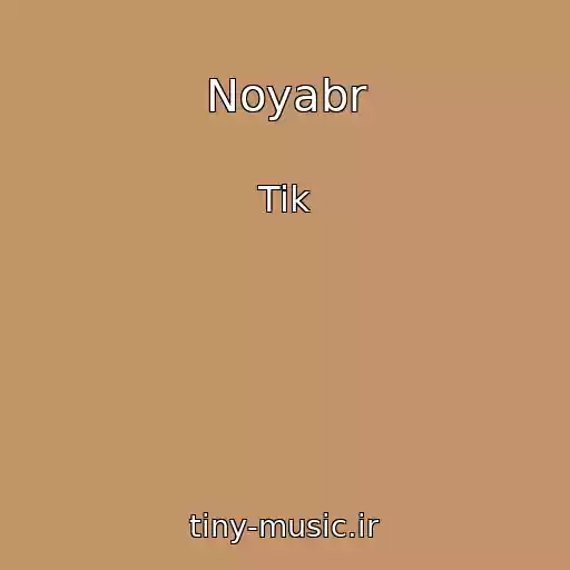 کاور آهنگ Noyabr از Tik