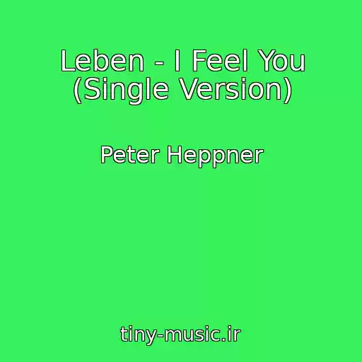 کاور آهنگ Leben - I Feel You (Single Version) از Peter Heppner