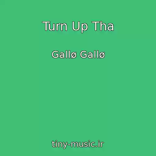کاور آهنگ Turn Up Tha از Gallø Gallø