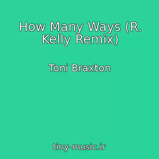 کاور آهنگ How Many Ways (R. Kelly Remix) از Toni Braxton