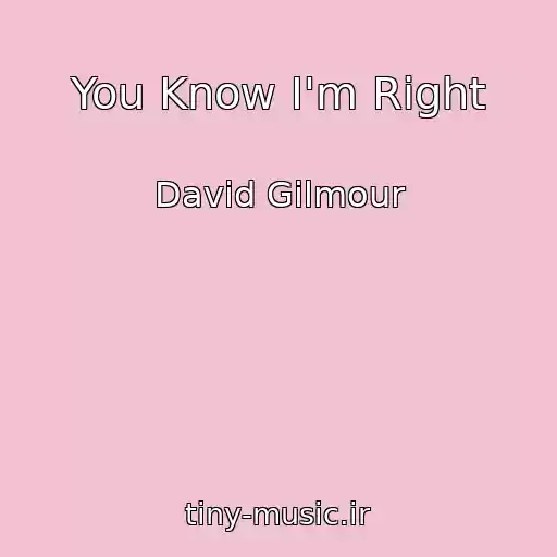 کاور آهنگ You Know I'm Right از David Gilmour