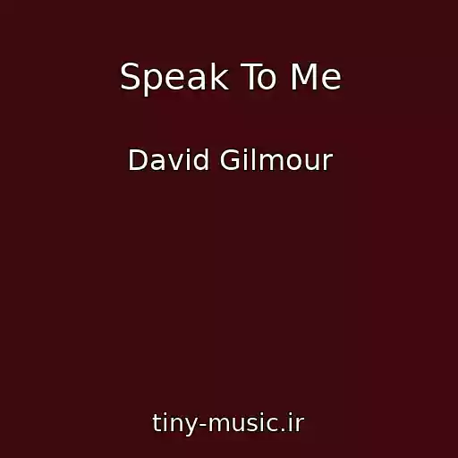 کاور آهنگ Speak To Me از David Gilmour