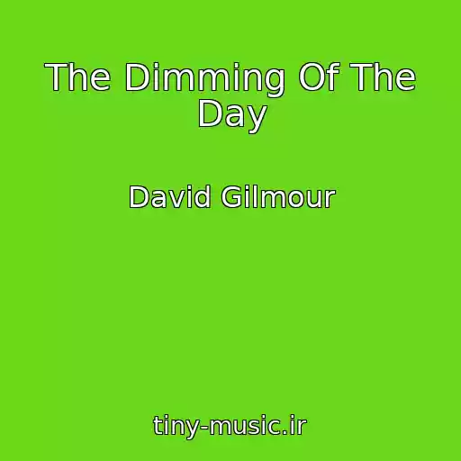 کاور آهنگ The Dimming Of The Day از David Gilmour