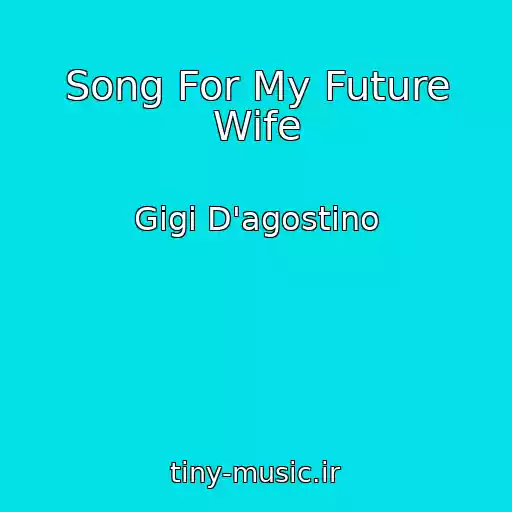 کاور آهنگ Song For My Future Wife از Gigi D'agostino