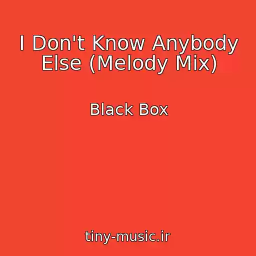 کاور آهنگ I Don't Know Anybody Else (Melody Mix) از Black Box
