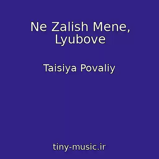 کاور آهنگ Ne Zalish Mene, Lyubove از Taisiya Povaliy