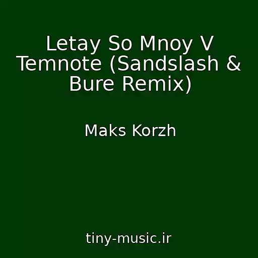 کاور آهنگ Letay So Mnoy V Temnote (Sandslash & Bure Remix) از Maks Korzh