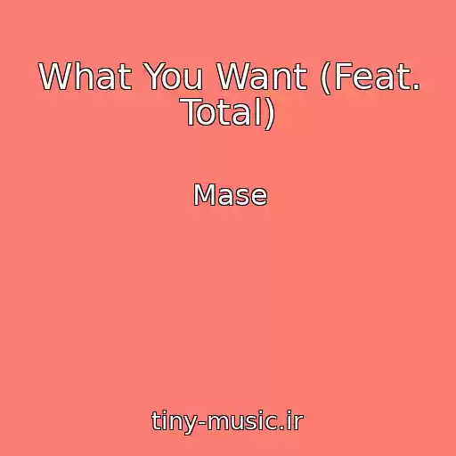کاور آهنگ What You Want (Feat. Total) از Mase