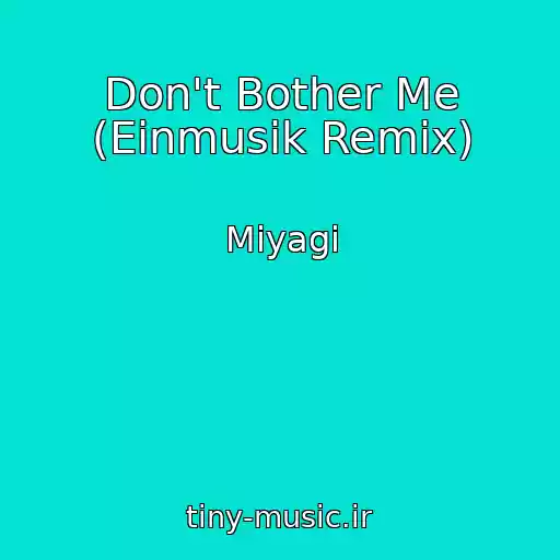 کاور آهنگ Don't Bother Me (Einmusik Remix) از Miyagi