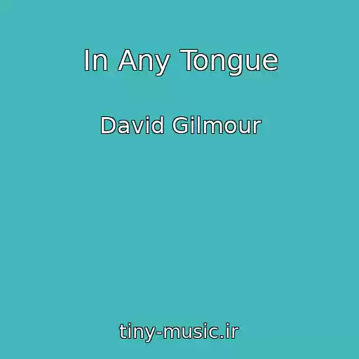 کاور آهنگ In Any Tongue از David Gilmour