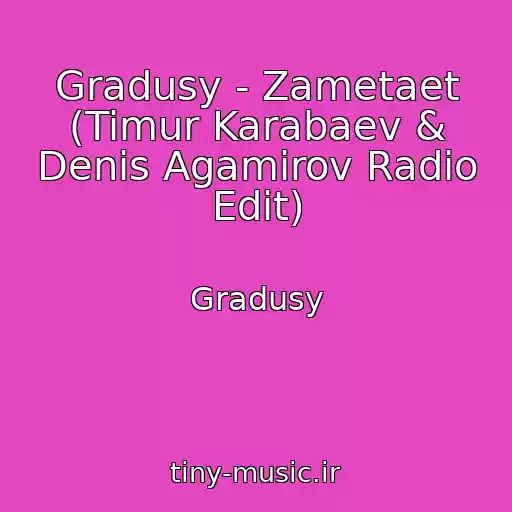 کاور آهنگ Gradusy - Zametaet (Timur Karabaev & Denis Agamirov Radio Edit) از Gradusy