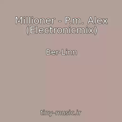 کاور آهنگ Millioner - P.m. Alex (Electronicmix) از Ber-Linn