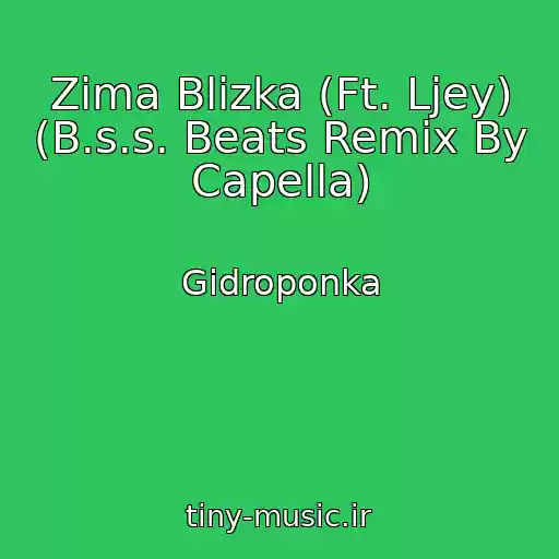 کاور آهنگ Zima Blizka (Ft. Ljey) (B.s.s. Beats Remix By Capella) از Gidroponka
