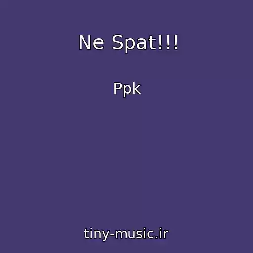 کاور آهنگ Ne Spat!!! از Ppk