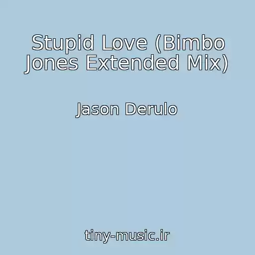 کاور آهنگ Stupid Love (Bimbo Jones Extended Mix) از Jason Derulo