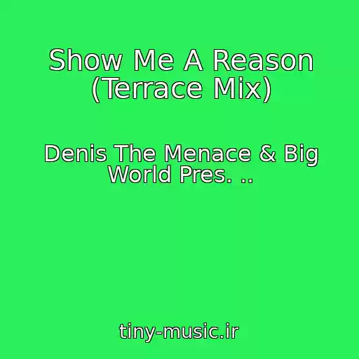 کاور آهنگ Show Me A Reason (Terrace Mix) از Denis The Menace & Big World Pres. ..