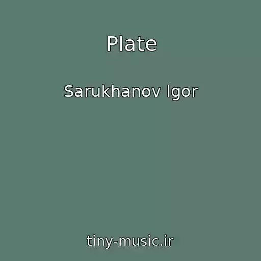 کاور آهنگ Plate از Sarukhanov Igor