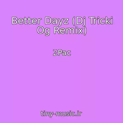 کاور آهنگ Better Dayz (Dj Tricki Og Remix) از 2Pac