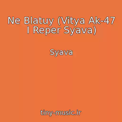 کاور آهنگ Ne Blatuy (Vitya Ak-47 I Reper Syava) از Syava
