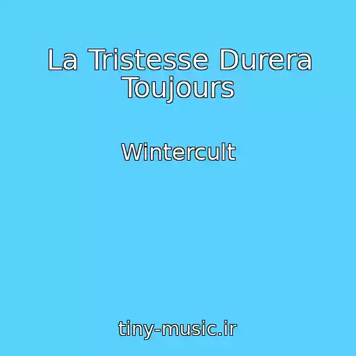 کاور آهنگ La Tristesse Durera Toujours از Wintercult