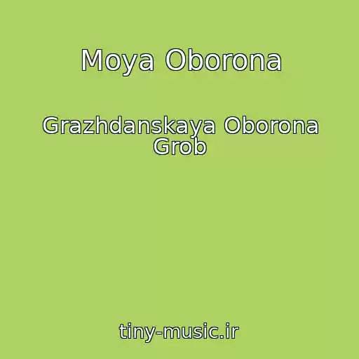 کاور آهنگ Moya Oborona از Grazhdanskaya Oborona Grob