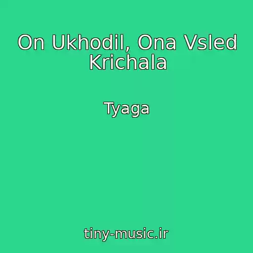 کاور آهنگ On Ukhodil, Ona Vsled Krichala از Tyaga