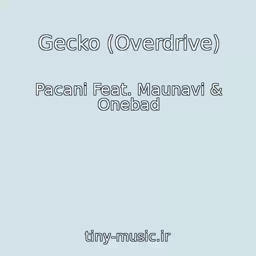 کاور آهنگ Gecko (Overdrive) از Pacani Feat. Maunavi & Onebad