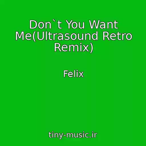 کاور آهنگ Don`t You Want Me(Ultrasound Retro Remix) از Felix