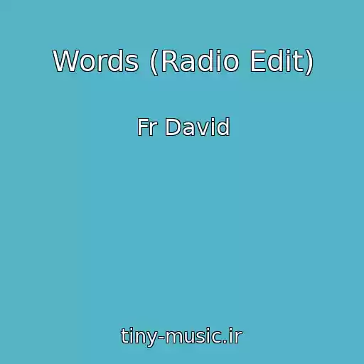 کاور آهنگ Words (Radio Edit) از Fr David