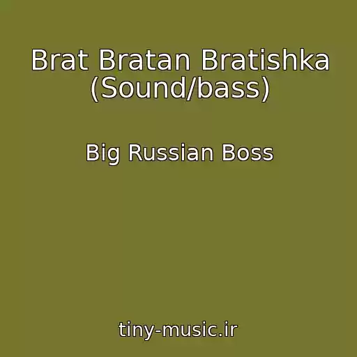 کاور آهنگ Brat Bratan Bratishka (Sound/bass) از Big Russian Boss