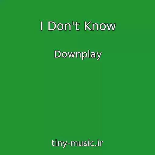 کاور آهنگ I Don't Know از Downplay