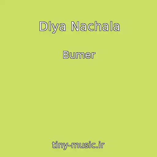کاور آهنگ Dlya Nachala از Bumer