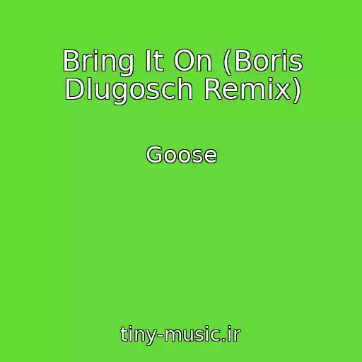 کاور آهنگ Bring It On (Boris Dlugosch Remix) از Goose