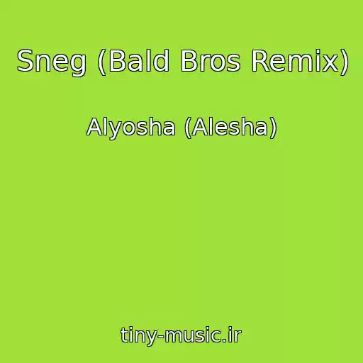 کاور آهنگ Sneg (Bald Bros Remix) از Alyosha (Alesha)