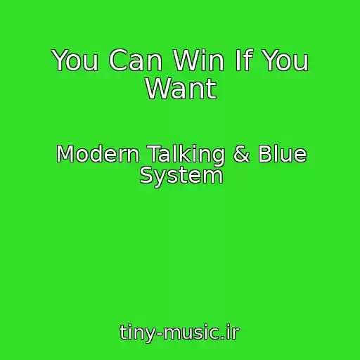 کاور آهنگ You Can Win If You Want از Modern Talking & Blue System