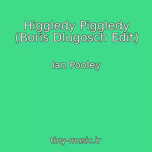 کاور آهنگ Higgledy Piggledy (Boris Dlugosch Edit) از Ian Pooley
