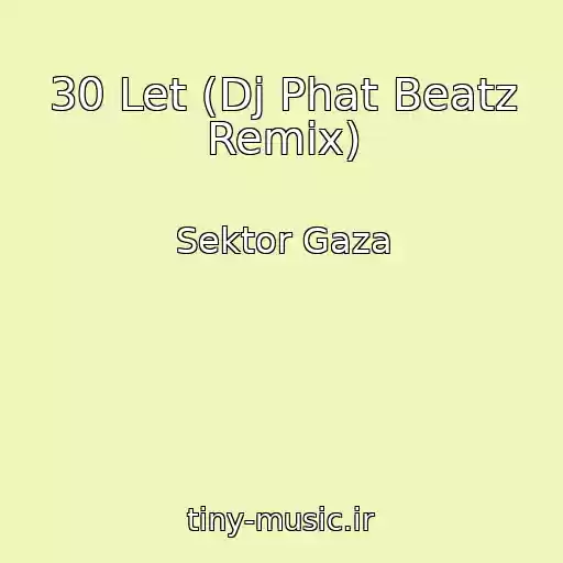 کاور آهنگ 30 Let (Dj Phat Beatz Remix) از Sektor Gaza