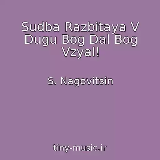 کاور آهنگ Sudba Razbitaya V Dugu Bog Dal Bog Vzyal! از S. Nagovitsin