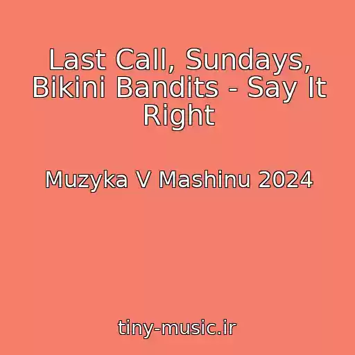 کاور آهنگ Last Call, Sundays, Bikini Bandits - Say It Right از Muzyka V Mashinu 2024