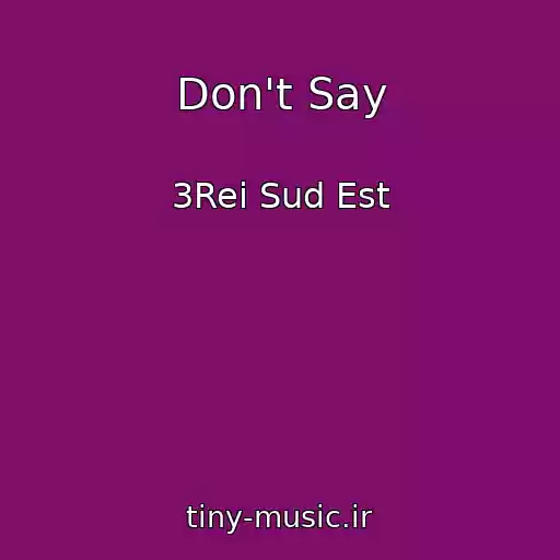 کاور آهنگ Don't Say از 3Rei Sud Est