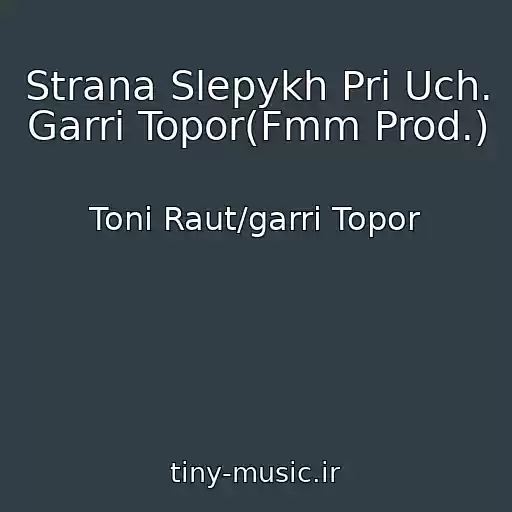 کاور آهنگ Strana Slepykh Pri Uch. Garri Topor(Fmm Prod.) از Toni Raut/garri Topor