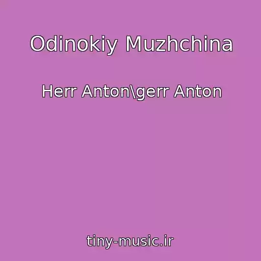 کاور آهنگ Odinokiy Muzhchina از Herr Anton\gerr Anton