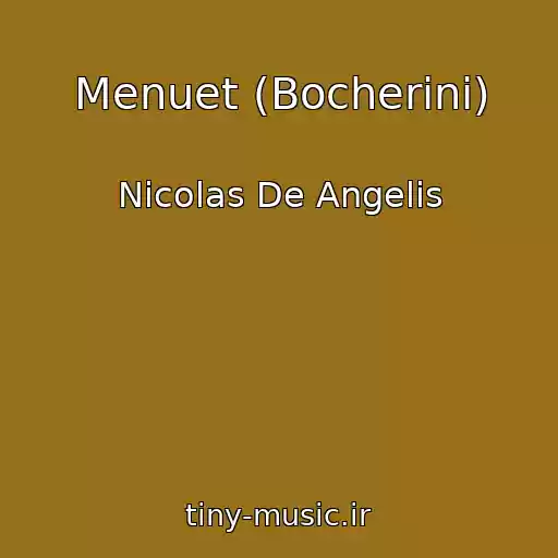 کاور آهنگ Menuet (Bocherini) از Nicolas De Angelis