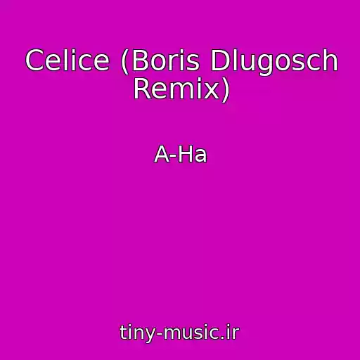 کاور آهنگ Celice (Boris Dlugosch Remix) از A-Ha