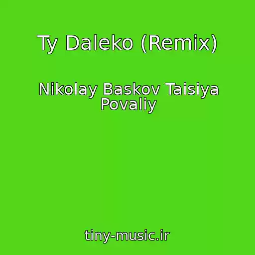 کاور آهنگ Ty Daleko (Remix) از Nikolay Baskov Taisiya Povaliy