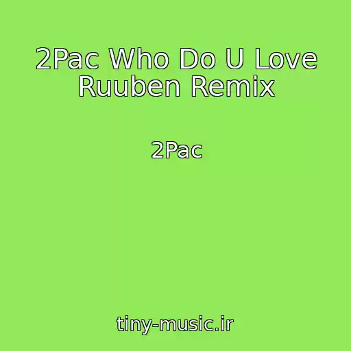 کاور آهنگ 2Pac Who Do U Love Ruuben Remix از 2Pac