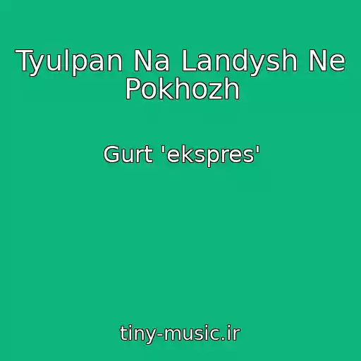 کاور آهنگ Tyulpan Na Landysh Ne Pokhozh از Gurt 'ekspres'