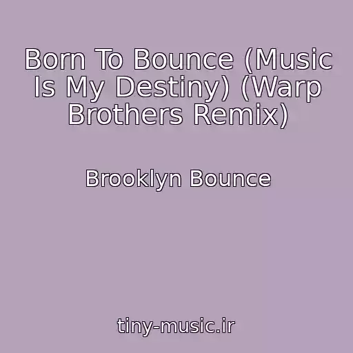 کاور آهنگ Born To Bounce (Music Is My Destiny) (Warp Brothers Remix) از Brooklyn Bounce