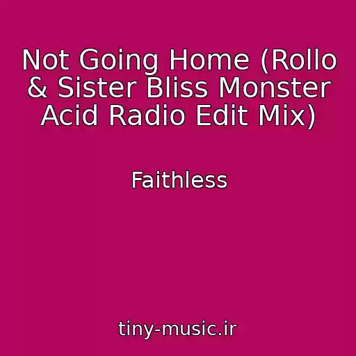 کاور آهنگ Not Going Home (Rollo & Sister Bliss Monster Acid Radio Edit Mix) از Faithless