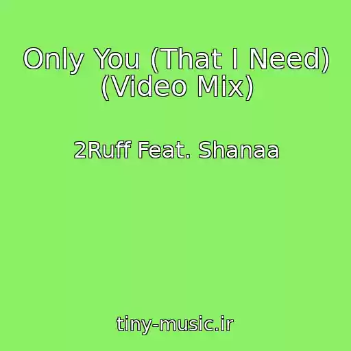 کاور آهنگ Only You (That I Need) (Video Mix) از 2Ruff Feat. Shanaa